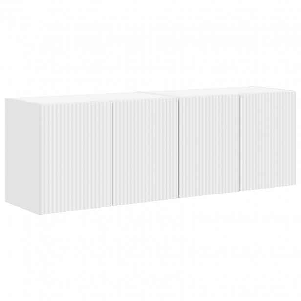 vidaXL TV wall cabinet 2 ks Bílá Kompozitní dřevo