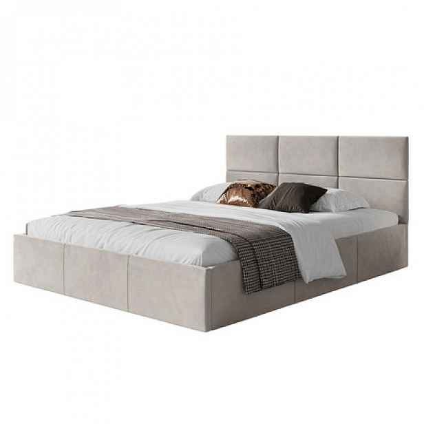 Čalouněná postel PORTO rozměr 180x200 cm Světle šedá
