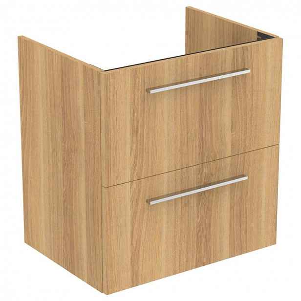 Ideal Standard i.Life A - Skříňka pod umyvadlo, 60x44x63 cm, 2 zásuvky, dub T5255NX