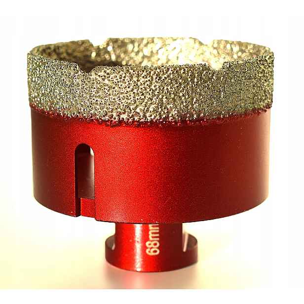 Korunkový Vrták diamantová Syntetyk Vexo na keramiku a mramor červená 68 mm M14