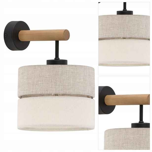 Nástěnné svítidlo Eco hnědé barvy do ložnice a obývacího pokoje s náladovým světlem Tk Lighting