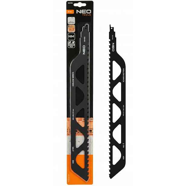 Pilový list pro pilu ocasku pro betonu cihlu, 455 mm, 2TPI Neo