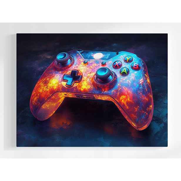 Plakát Gaming Kontroler Pad Gamepad Světlo Energie 100x75