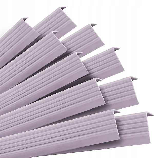Sada samolepících schodišťových profilů fialová 40x25 mm 100 cm