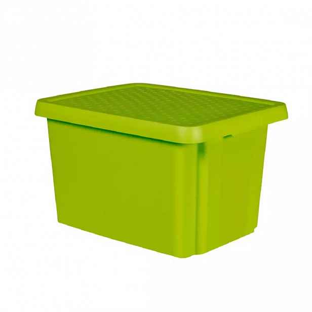 Box s víkem  Essentials 26l zelený Curver