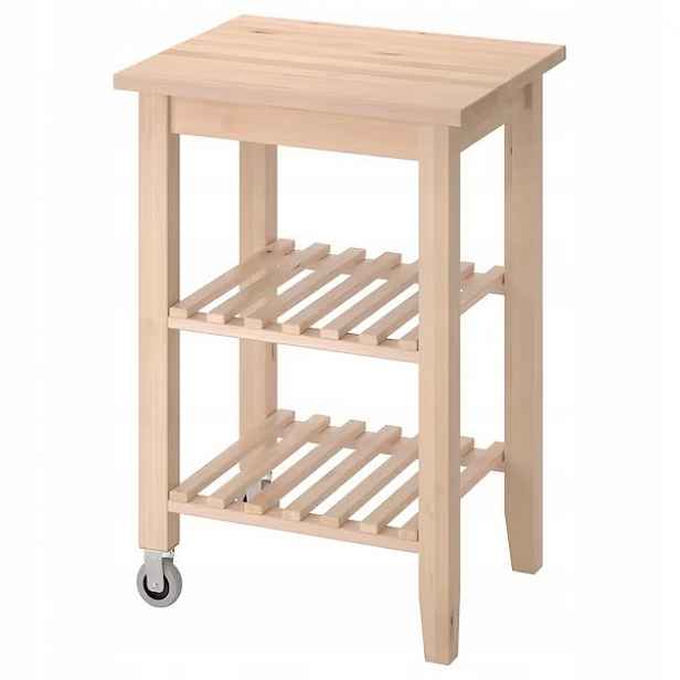 Ikea Bekvam vozík, bar na kolečkách, buk 58x50 cm