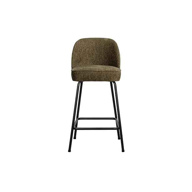 Khaki sametová barová židle (výška sedáku 64 cm) Vogue – WOOOD