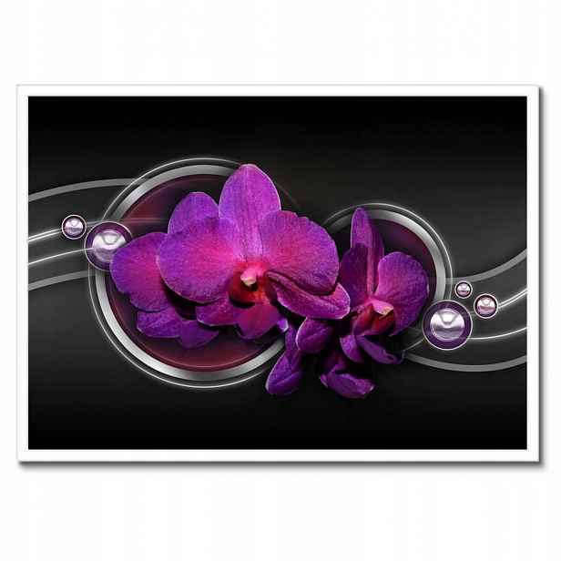 Plakáty v rámu 70x50 Fialová orchidej