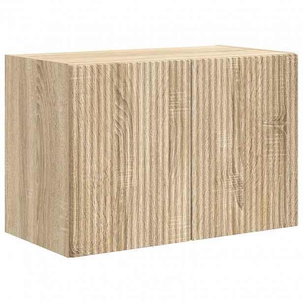 vidaXL TV wall cabinet 59,5 x 31 x 40 cm Sonoma dub Kompozitní dřevo