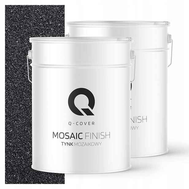 Mozaiková Omítka Mozaika 12,5 Kg Černá M12 Ozdobná Pryskyřičná Fasáda Premium