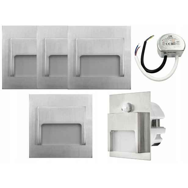 Sada Halogen Led schodišťová lampa 5x senzor