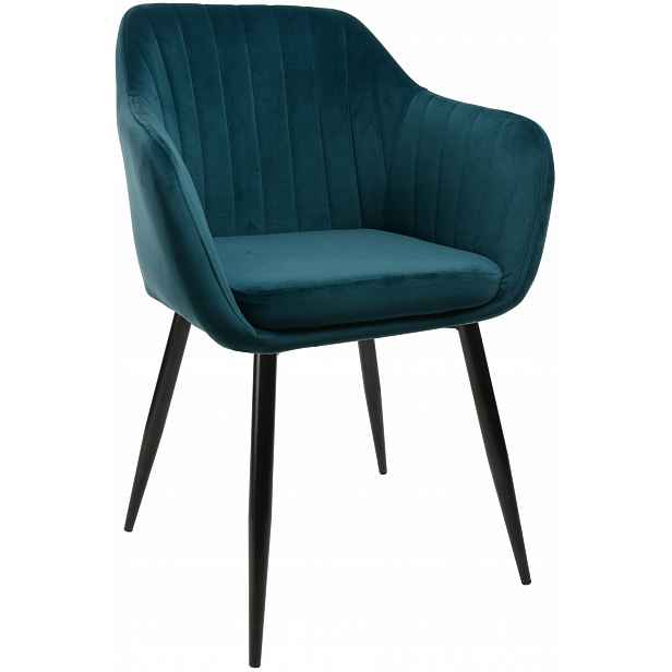 Křeslo Dankor Design Pik X zeleň mořská barva Welur