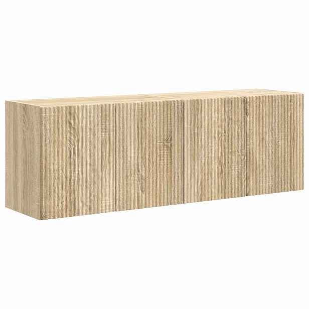 vidaXL TV wall cabinet 2 ks Sonoma dub Kompozitní dřevo