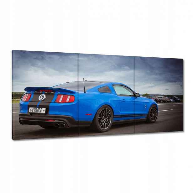 Obrazy 120x60 Modrý Ford Mustang