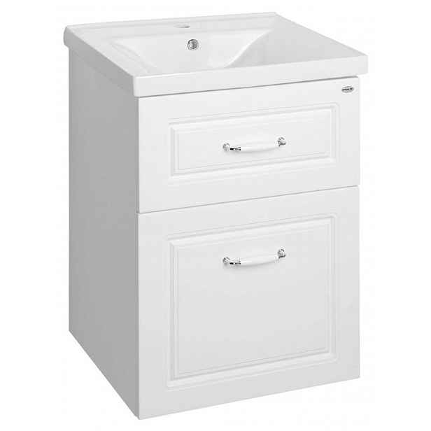 Aqualine Favolo - Umyvadlová skříňka 52x73x44 cm, bílá mat FV255