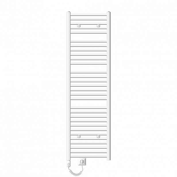 LuxeBath ELEKTRICKÝ koupelnový radiátor Sahara 500 x 1800 mm, bílý, rovný, s topným tělesem 900 W