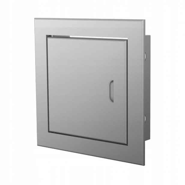 Revizní dvířka Dospel Magnat 200x300 mm s magnetickým zámkem, stříbrná
