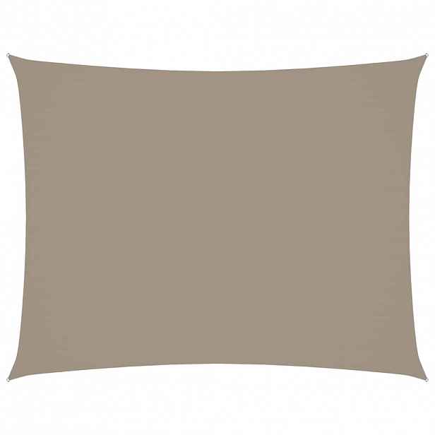 vidaXL Stínící plachta oxfordská látka obdélníková 3,5 x 4,5 m taupe