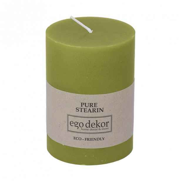 Zelená svíčka Baltic Candles Eco, výška 10 cm