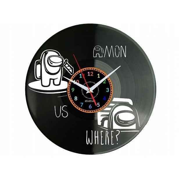 Among Nástěnné hodiny Vinylová deska Moderní dekorativní jako Dárek k narozeninám