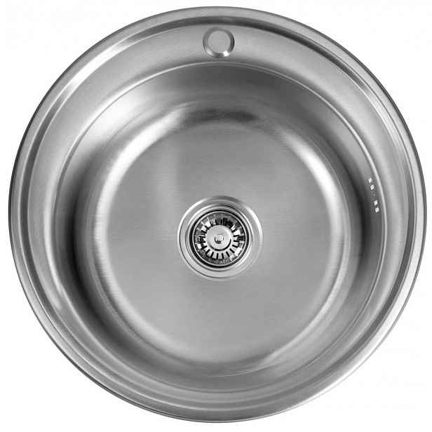 Aqualine - Dřez, průměr 51 cm, nerez AQ051B