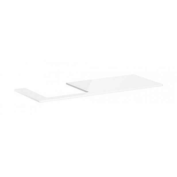 Deska pod umyvadlo Hansgrohe Xelu Q 136x1,6x55 cm bílá lesklá 54097050