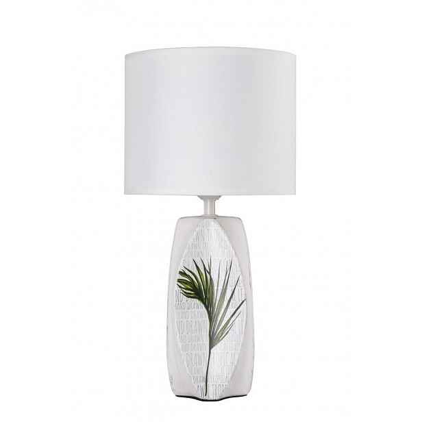 Moderní stolní lampa PALMA 1 - 1xE27, 60W, bílá