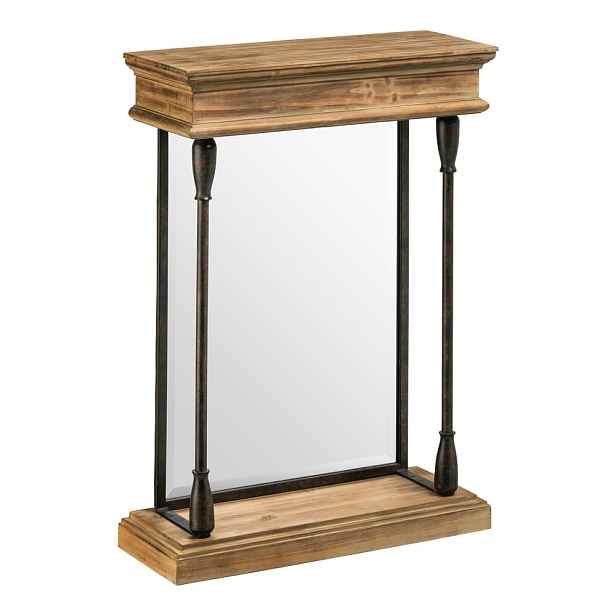 Nástěnné zrcadlo s dřevěným rámem 50x70 cm Tribeca – Premier Housewares