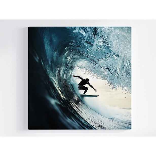 Obraz Na Plátně Canvas Sport Moře Oceán Vlny Surfování Surfer Deska 50x50
