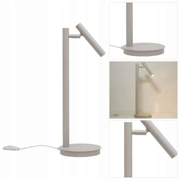 Psací stůl Sopel béžový s měkkým světlem do kanceláře nad pracovní desku Sigma Lighting