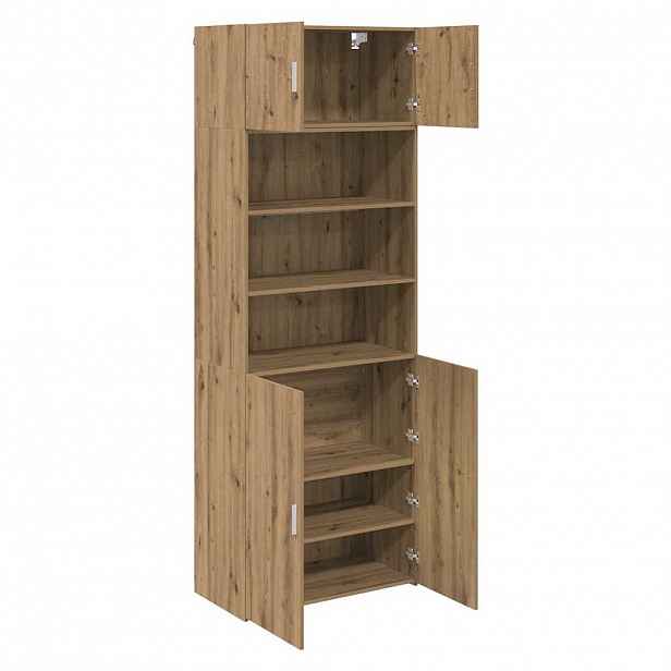 vidaXL Úložná skříňka Artisanový dub 80 x 42,5 x 225 cm