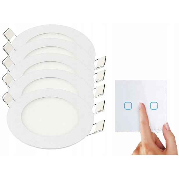 Sada Halogen Lampičky na strop 3W 5x Vypínač