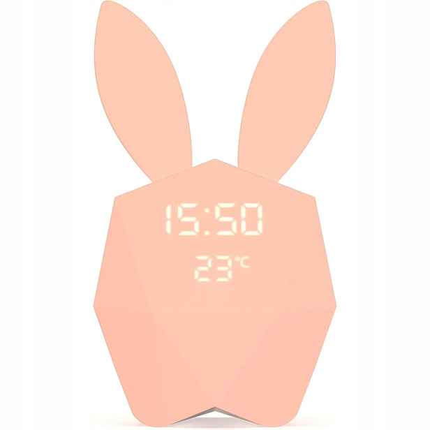 Budík Cutie s aplikací pro chytrý telefon, růžový, Mobility On Board