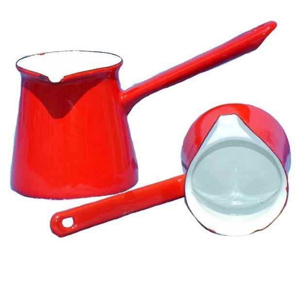 džezva 0,4l, d 9cm, ECO CERAMIC, smalt, mix barev