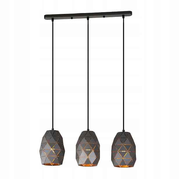 Harley Závěsná lampa Zlatá Grafitová 3xE27 40W IP20