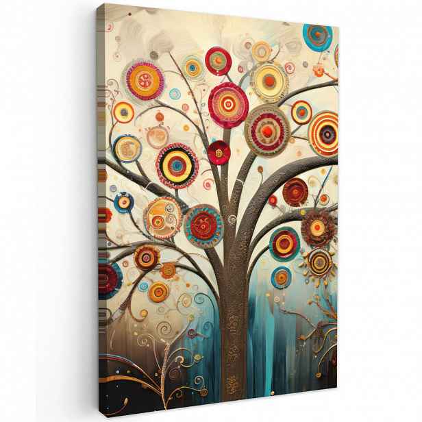 MuchoWow OBRAZ NA PLÁTNĚ Strom - Strom života - Barva 60x90 cm