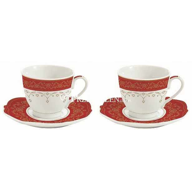Šálky Na Kávu Espresso Podšálky Zimní Ornamenty Kpl. 2ks Jako Dárek