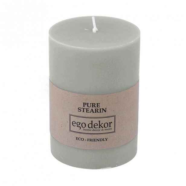 Tyrkysově modrá svíčka Baltic Candles Eco, výška 10 cm