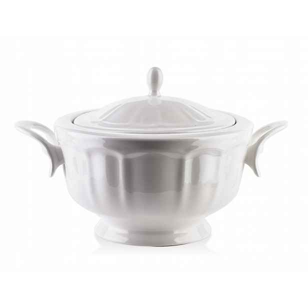 Váza na polévku bílá porcelánová jídelní servis Hella