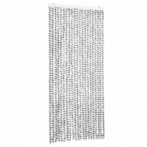 vidaXL Závěs proti hmyzu světle šedý a tmavě šedý 90 x 200 cm žinylka