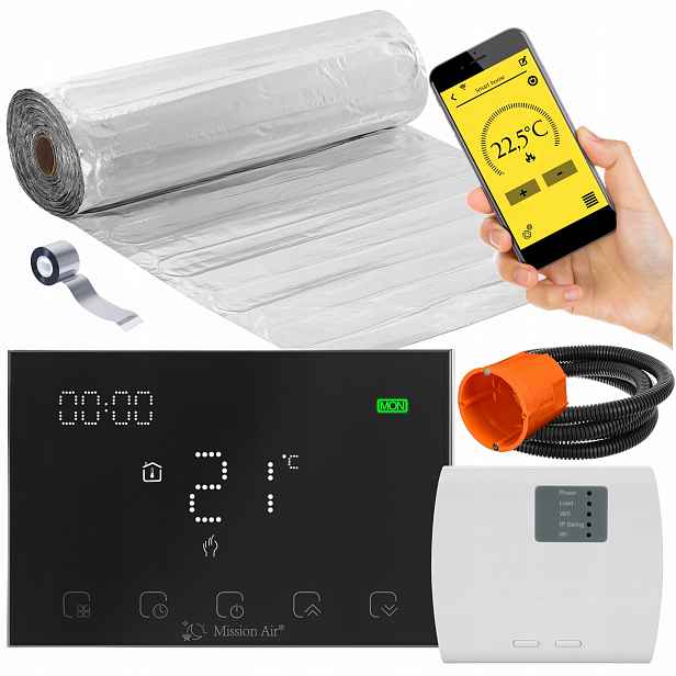 Set Vyhřívací Podložka pro topení Mission Air pod panely MAL-160W/m² 4,5m² WiFi