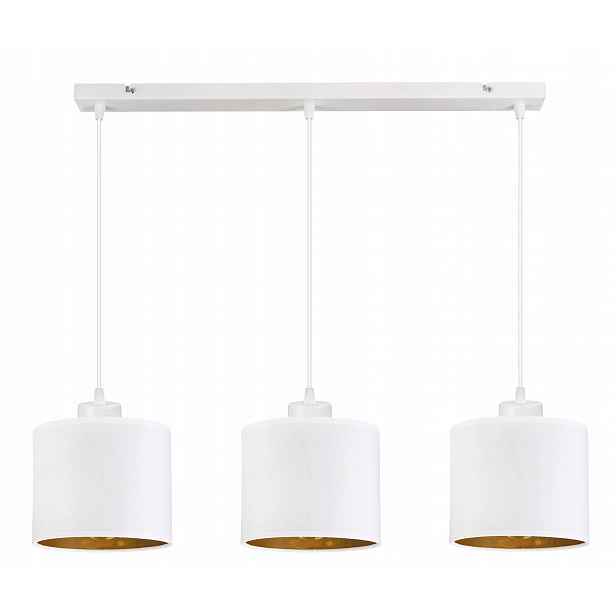 Závěsná Lampa Zwis stropní lustr Abażur zlatý