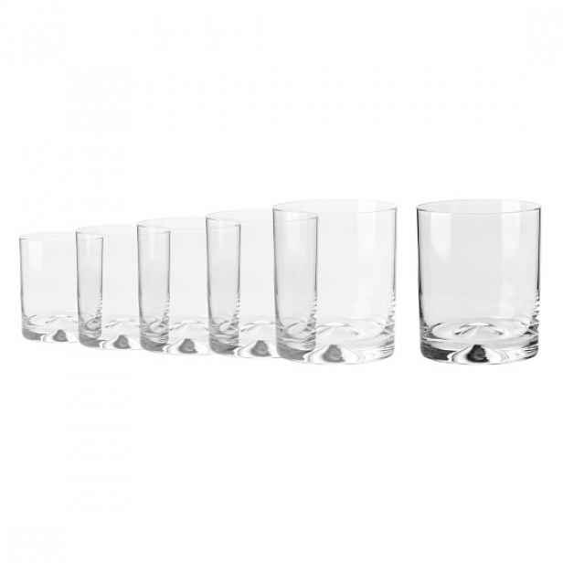6dílná sada sklenic na whisky, ze skla, 260ml, "Mixology" - Krosno