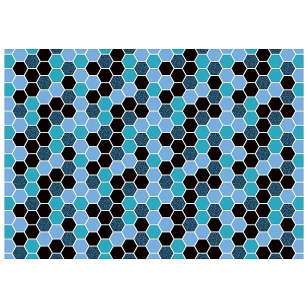 Fototapeta Geometrické krychle modré bílé obrysy 200x140 lepidlo