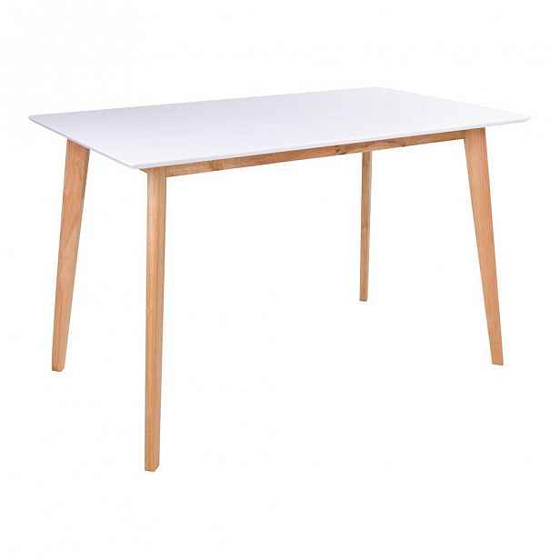 Jídelní stůl s bílou deskou loomi.design Vojens