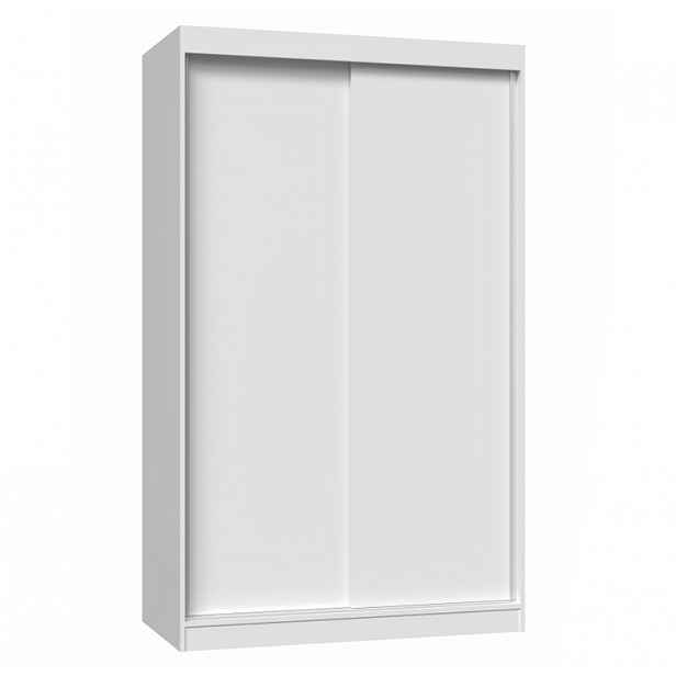Šatní skříň 120 cm s posuvnými dveřmi RANNO 1 - bílá