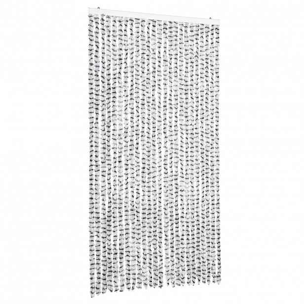 vidaXL Závěs proti hmyzu světle šedý a tmavě šedý 100 x 200 cm žinylka