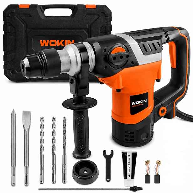 Vrtací Kladivo Sds+ 5,5J 1500W Vrtací Kladivo S Příklepem, Silné Vrtáky, Špičaté