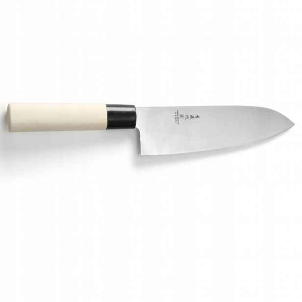 Nůž japonský Santoku s dřevěnou rukojetí 165 mm Hendi 845035