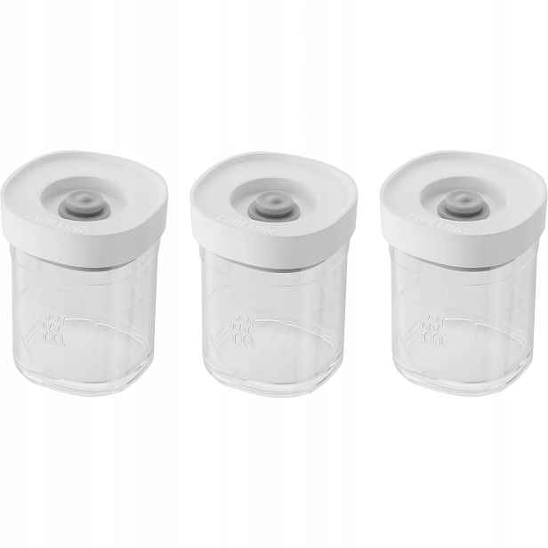 3 plastové nádoby Xs – 120 ml, šedá Fresh & Save Cube Zwilling